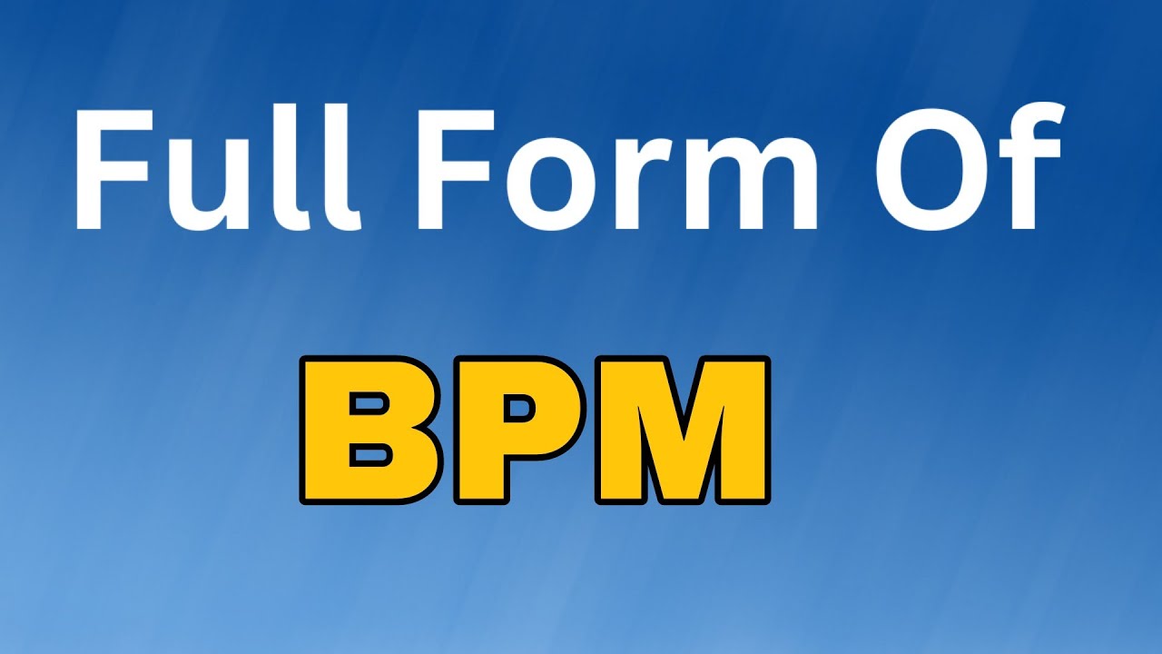 BPM full form