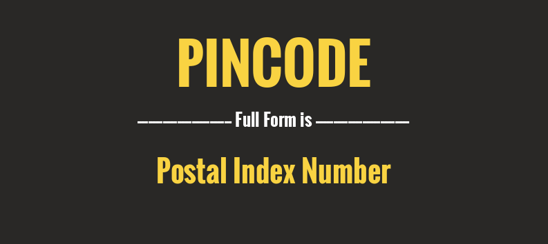 Pin code full form